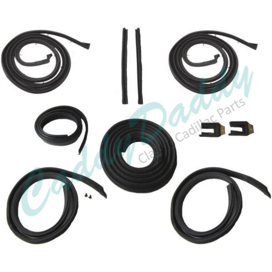 1961 Cadillac 2-Door Hardtop Coupe (See Details) Advanced Rubber Weatherstrip Kit (10 Pieces) REPRODUCTION Free Shipping In The USA
