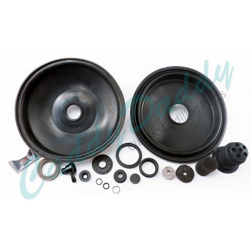 1979 1980 1981 1982 1983 Cadillac Delco Moraine 11 Inch Dual Diaphragm Brake Booster Repair Kit (18 Pieces) REPRODUCTION Free Shipping In the USA