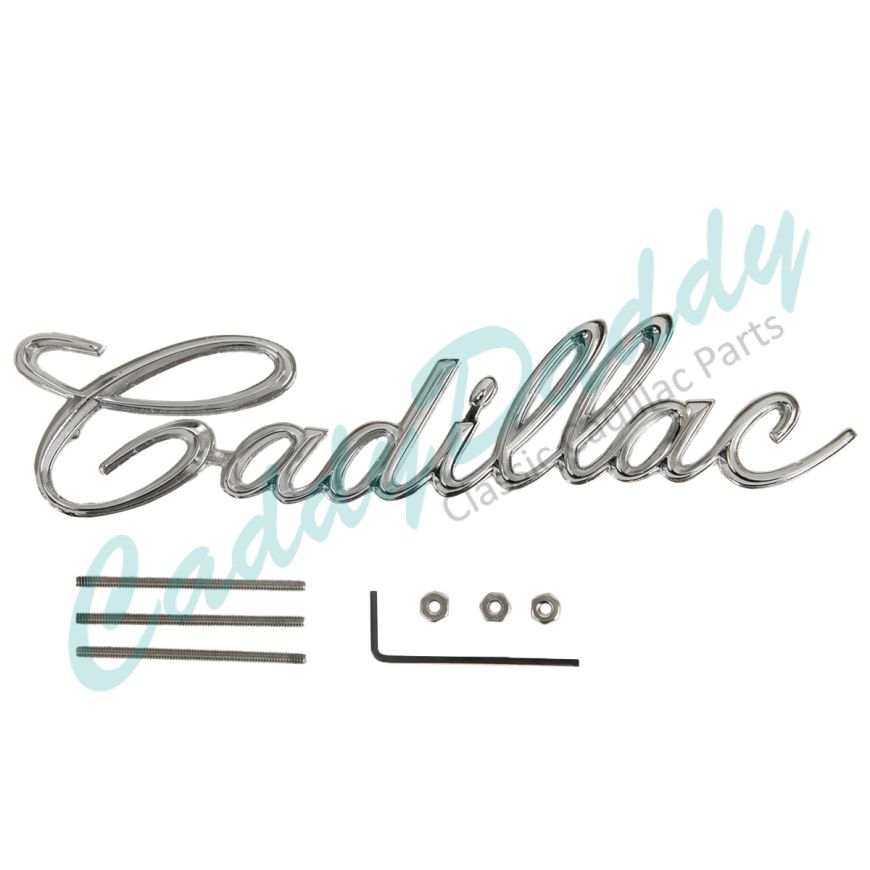 1962 1963 1964 1965 Cadillac (See Details) Grille Script REPRODUCTION Free Shipping In The USA