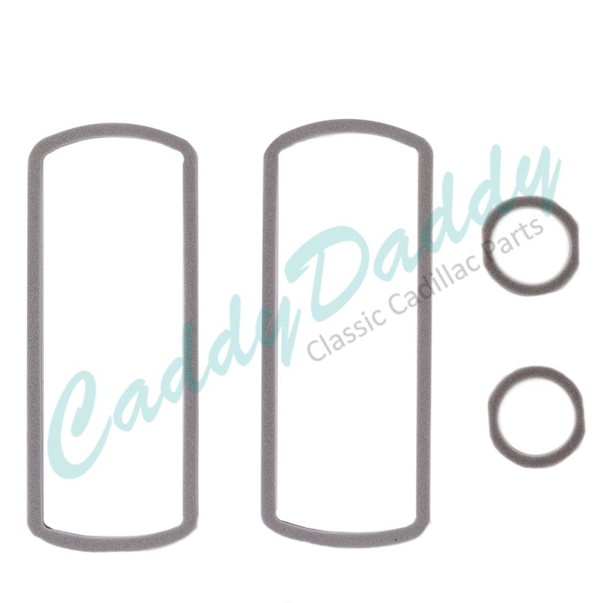 1962 Cadillac Tail Light Lens Gasket In Bumper Set (4 Pieces) REPRODUCTION Free Shipping In The USA
