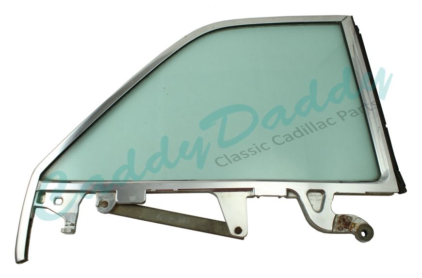 1963 1964 Cadillac Convertible Right Passengers Side Rear 1/4 Window Frame with Glass USED Free Shipping In The USA