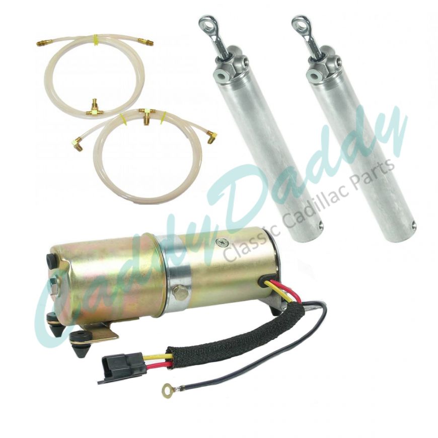 1963 1964 Cadillac Convertible Top Motor And Cylinder Kit (5 Pieces) REPRODUCTION Free Shipping In The USA