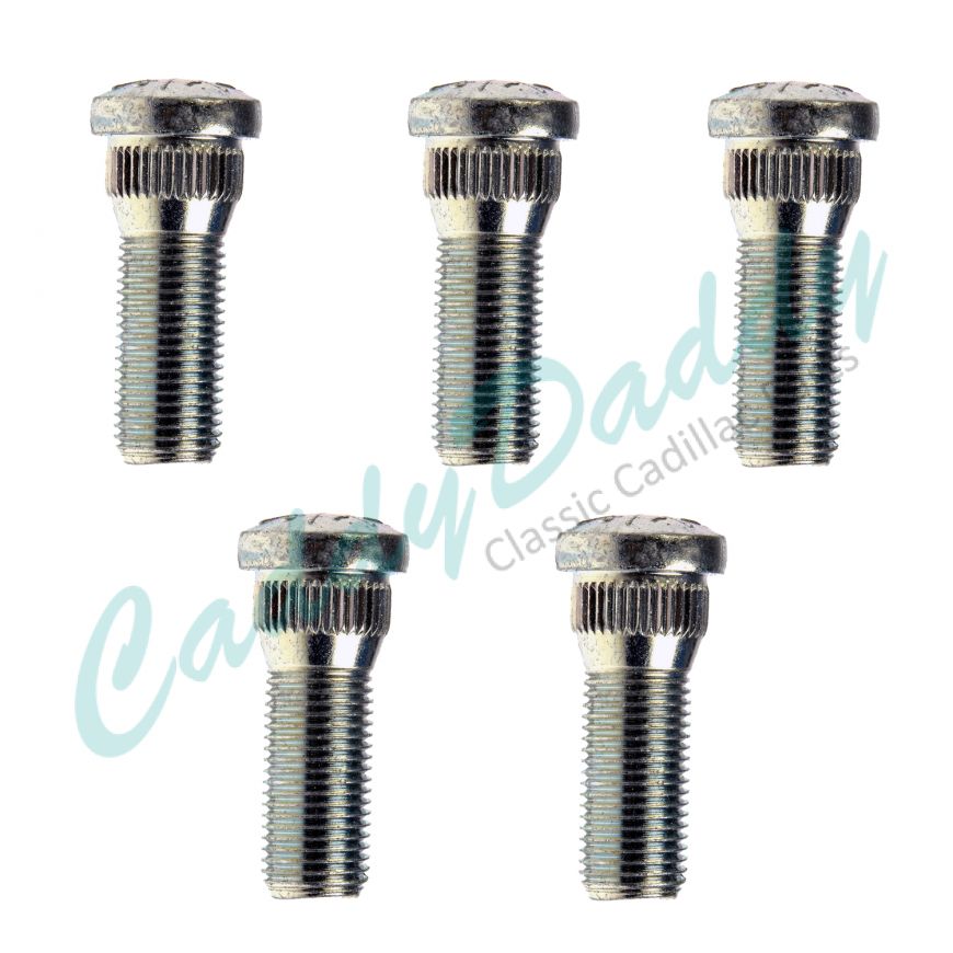 1955 1956 1957 1958 1959 1960 1961 1962 1963 1964 1965 1966 1967 1968 1969 1970 Cadillac Right Hand Thread Wheel Stud (Set of 5) REPRODUCTION Free Shipping In The USA 