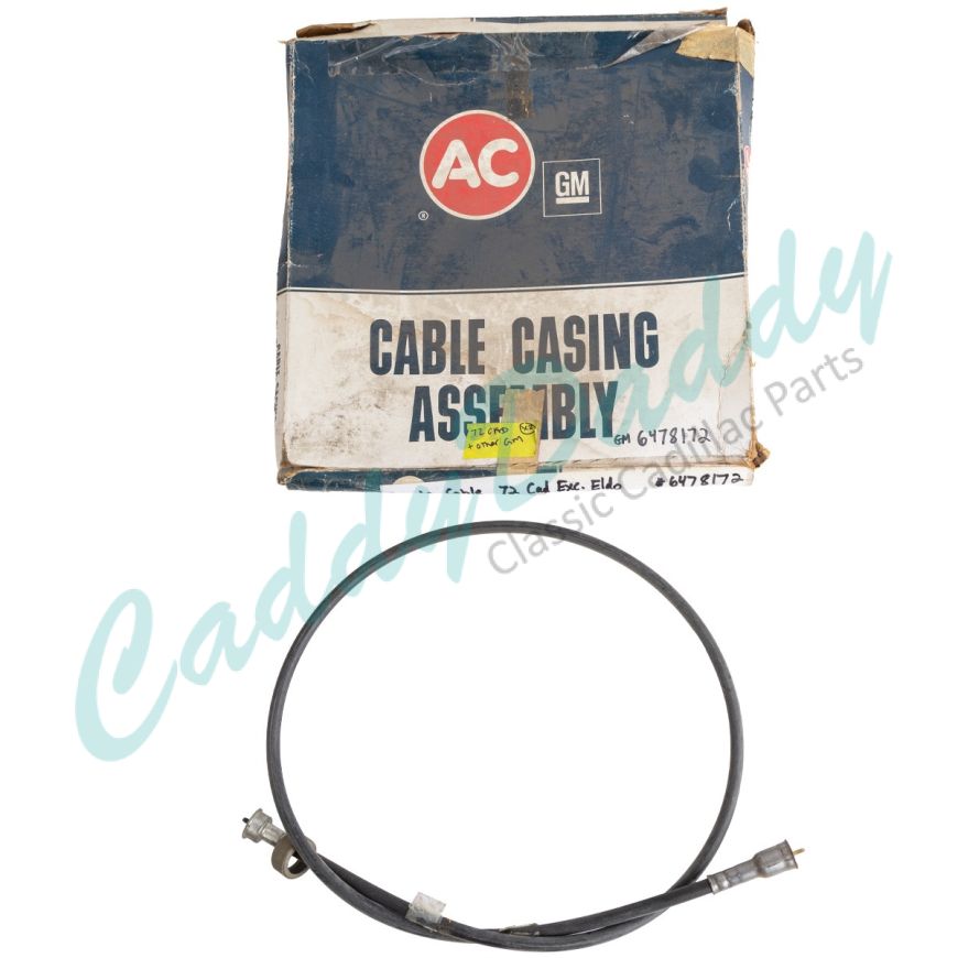 1972 Cadillac (See Details) Speedometer Drive Cable With Casing NOS Free Shipping In The USA