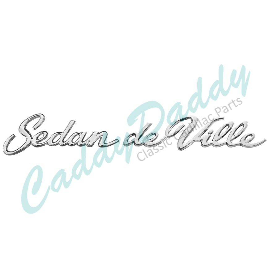 1965 1966 1967 1968 1969 1970 Cadillac Sedan deVille Rear Quarter Panel Script REPRODUCTION Free Shipping In The USA