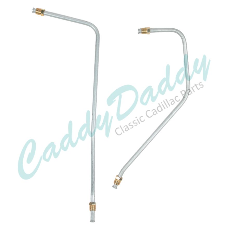 1965 Cadillac 429 Engine Fuel Pump to Carter Carburetor Lines Set (2 Pieces) Stainless Steel or Original Equipment Design REPRODUCTION Free Shipping In The USA