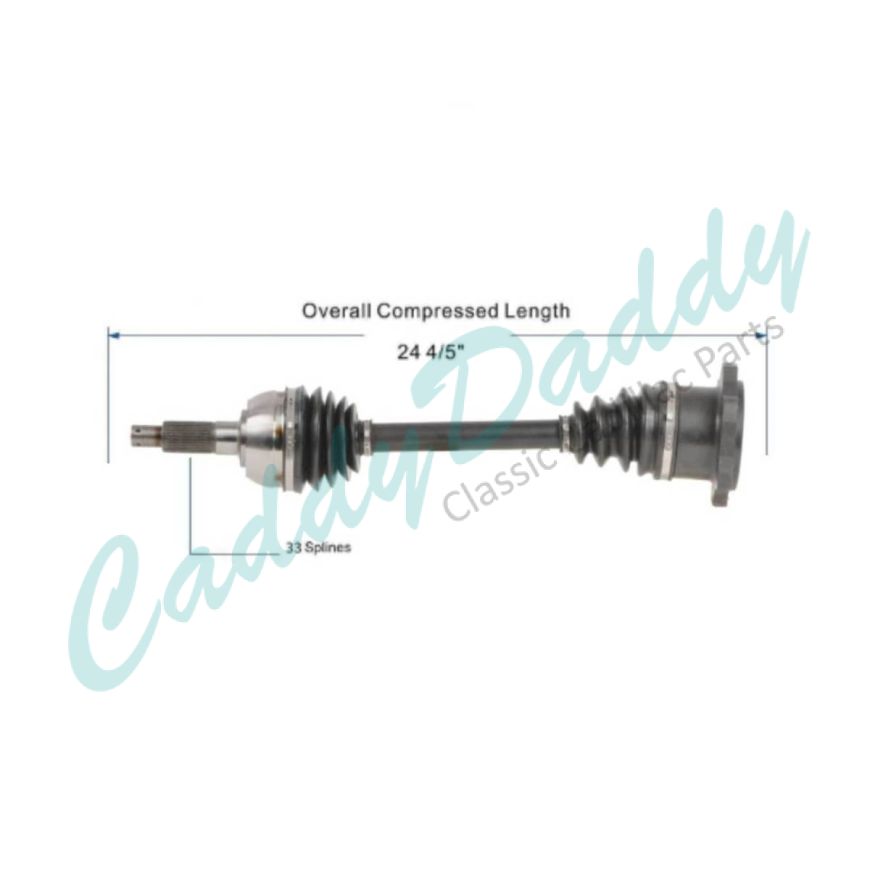 1967 1968 1969 1970 1971 1972 1973 1974 1975 1976 1977 1978 Cadillac Eldorado Front CV Drive Axle Assembly (Fits Left or Right) REPRODUCTION Free Shipping In The USA