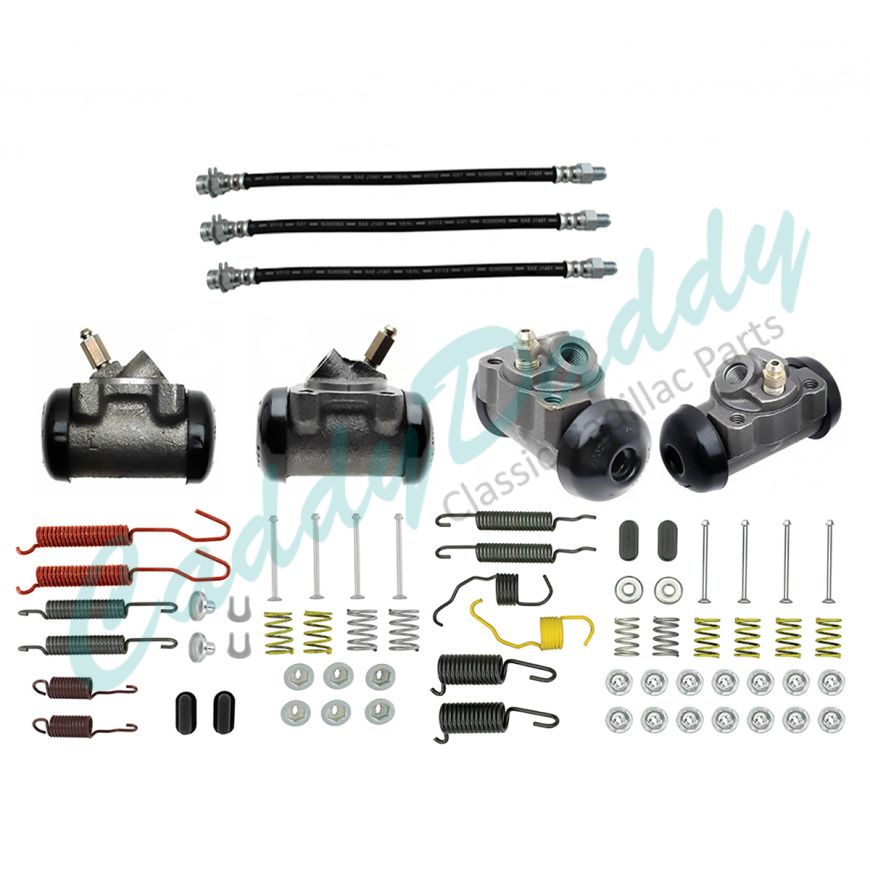 1967 Cadillac (See Details) Standard Drum Brake Kit (69 Pieces) REPRODUCTION Free Shipping In The USA