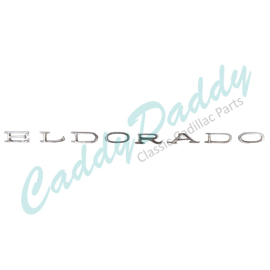 1961 1962 1963 1965 1966 1967 1968 1969 Cadillac Eldorado Trunk Lid or Front Fender Letters Set # 3 (See Details For Applications) USED Free Shipping In The USA