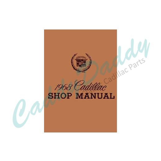 1968 Cadillac Shop Manual REPRODUCTION Free Shipping In The USA