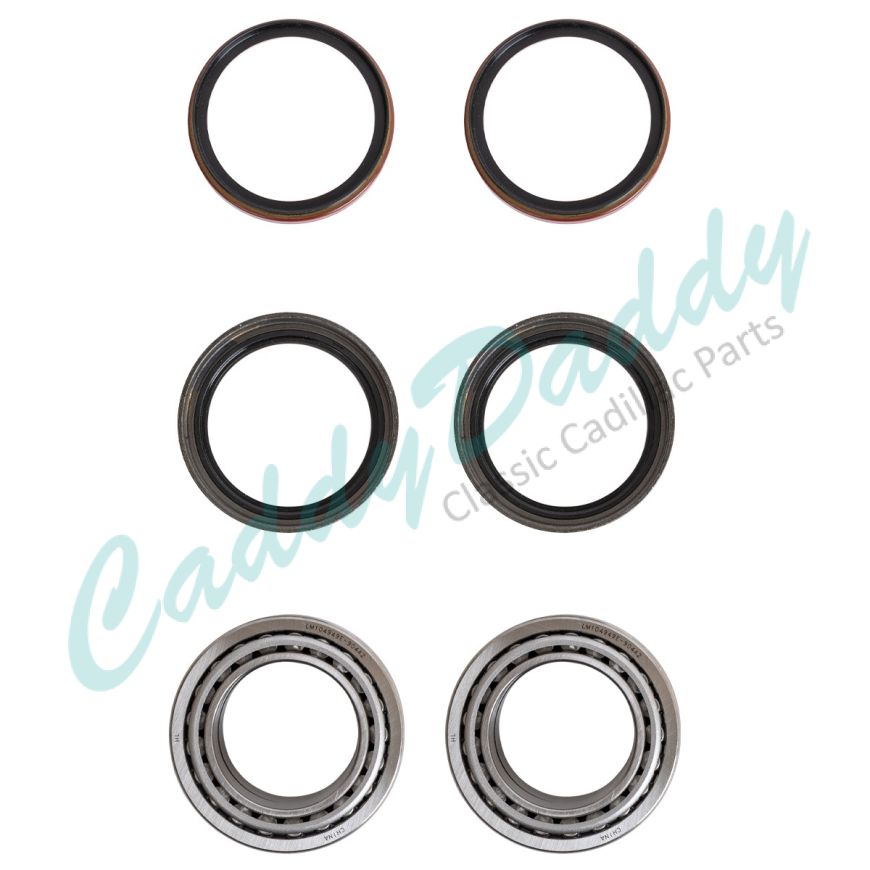 1969 1970 1971 1972 1973 1974 1975 1976 1977 1978 Cadillac Eldorado Front Wheel Bearings And Seals Set (6 Pieces) REPRODUCTION Free Shipping In The USA