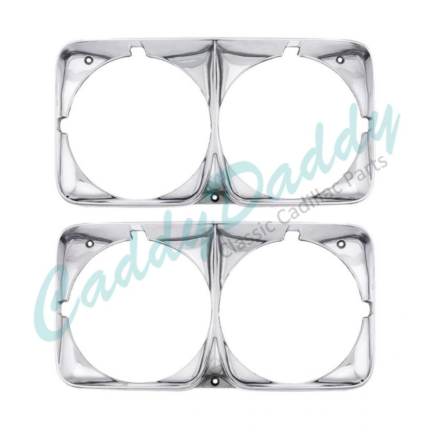 1969 1970 Cadillac (See Details) Headlight Bezels 1 Pair REPRODUCTION Free Shipping In The USA
