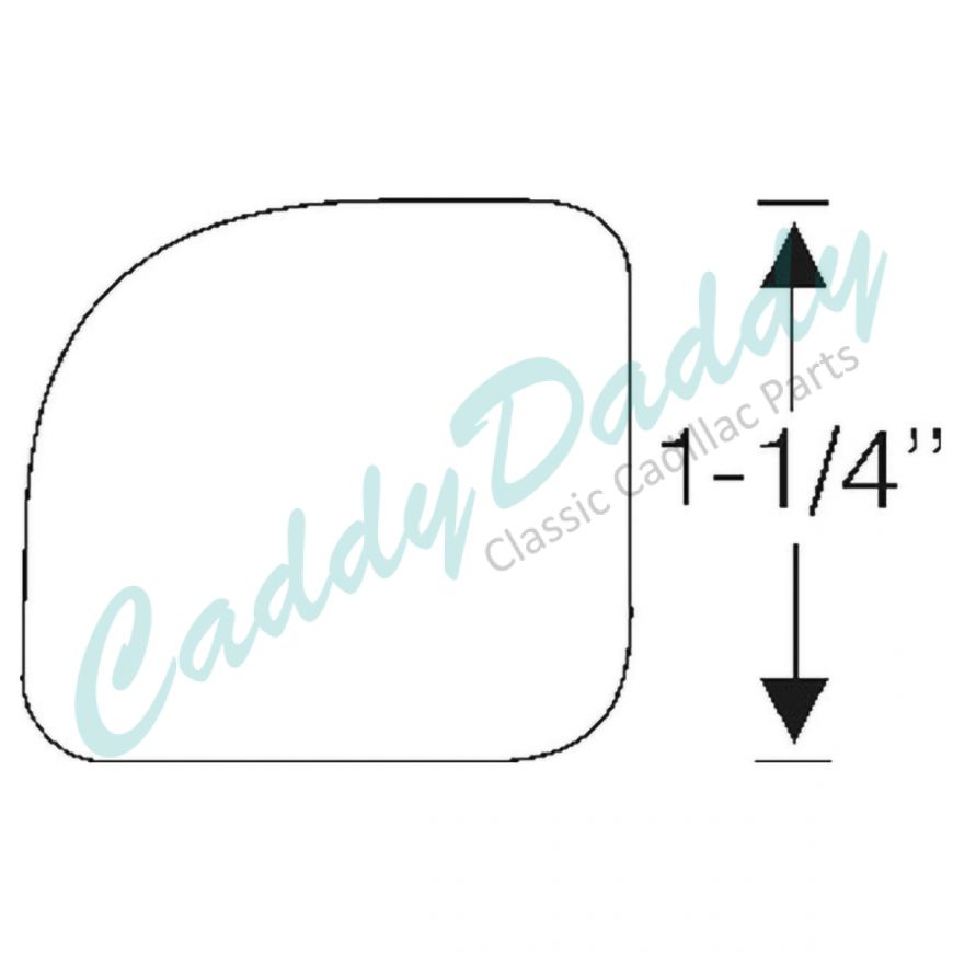 1936 Cadillac 2-Door (See Details) Rumbleseat Lid Corner Rubber Pads 1 Pair REPRODUCTION Free Shipping In The USA 