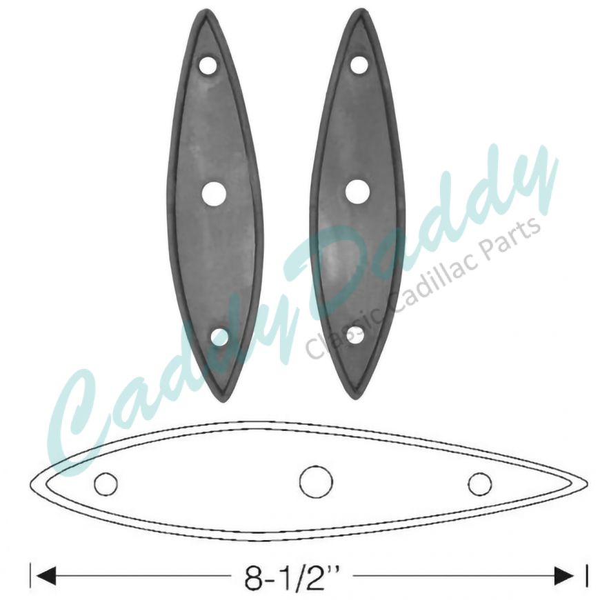 1936 Cadillac (See Details) Tail Light Mounting Rubber Pads 1 Pair REPRODUCTION Free Shipping In The USA 