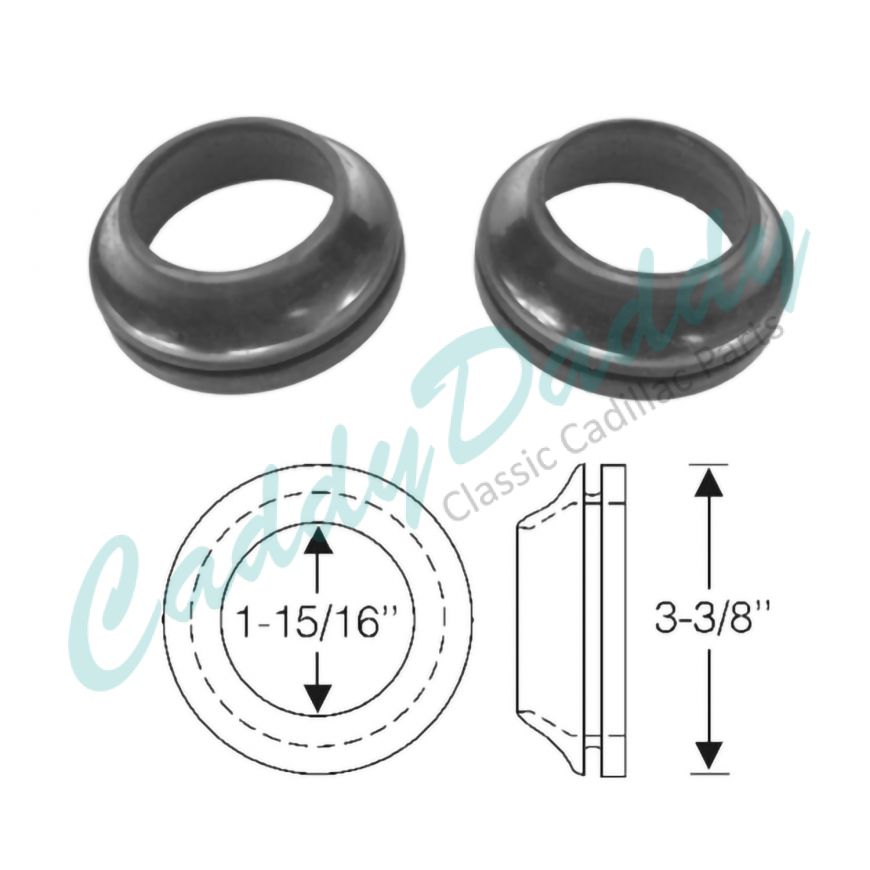 1930 1934 1936 1937 Cadillac (See Details) Front Bumper Rubber Grommets 1 Pair REPRODUCTION Free Shipping In The USA 