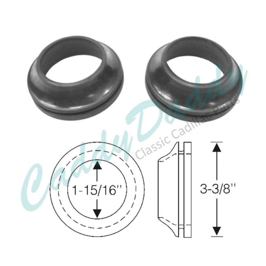1934 Cadillac Front Bumper Rubber Grommets 1 Pair REPRODUCTION Free Shipping In The USA 