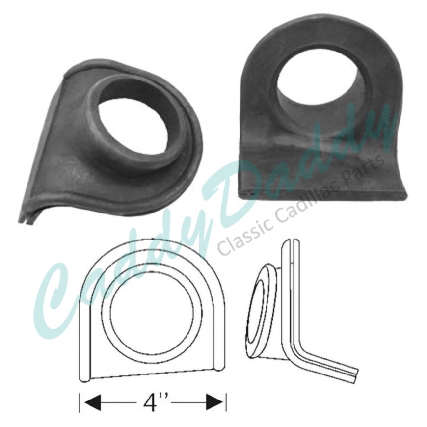 1934 1935 1936 1937 Cadillac (See Details) Rear Bumper Rubber Grommets 1 Pair REPRODUCTION Free Shipping In The USA