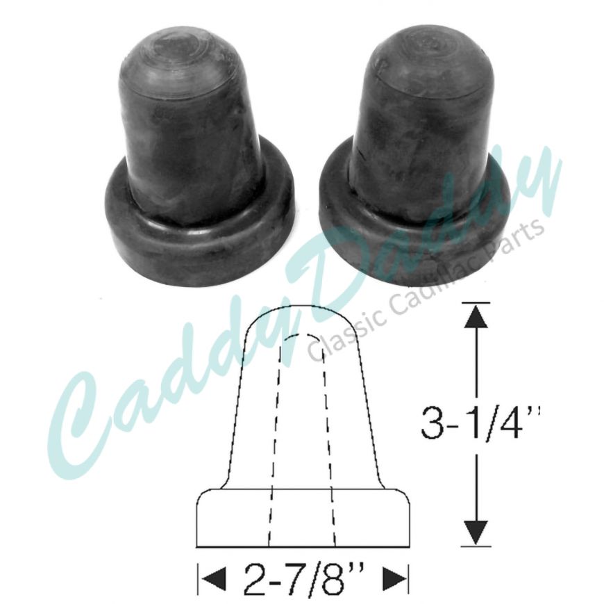 1934 1935 1936 1937 1938 1939 Cadillac (See Details) Front Spring Lower Arm Rubber Bumpers 1 Pair REPRODUCTION Free Shipping In The USA 