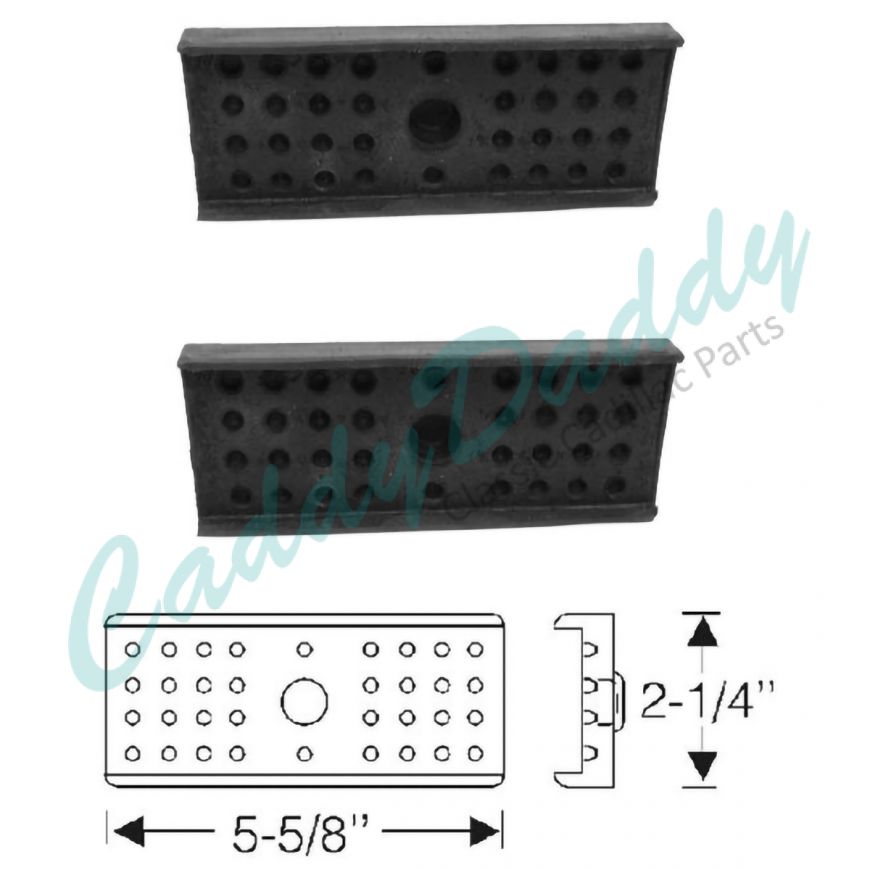 1936 1937 1938 1939 1940 1941 1942 1946 1947 1948 1949 1950 1951 1952 1953 Cadillac Rear Leaf Spring Insulator Pads 1 Pair REPRODUCTION Free Shipping In The USA