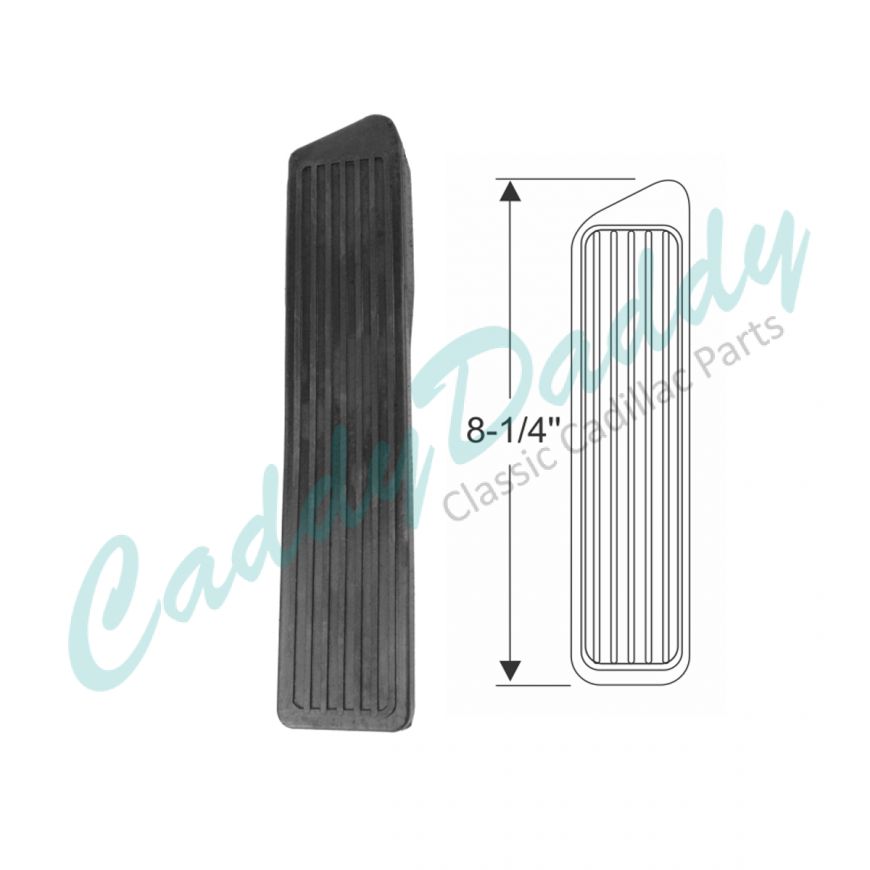 1941 1942 1946 1947 1948 1949 1950 1951 1952 1953 Cadillac Black Accelerator Pedal Rubber Pad REPRODUCTION Free Shipping In The USA  