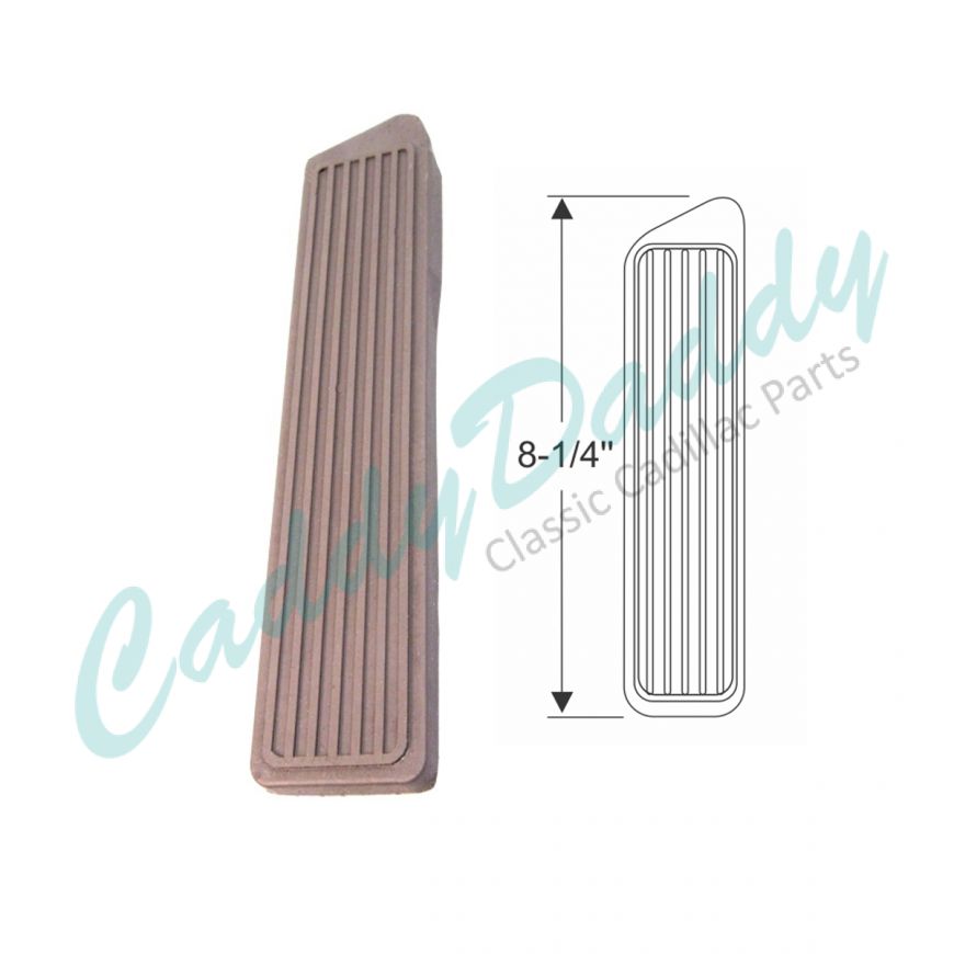 1941 1942 1946 1947 1948 1949 1950 1951 1952 1953 Cadillac Brown Accelerator Pedal Rubber Pad REPRODUCTION Free Shipping In The USA 