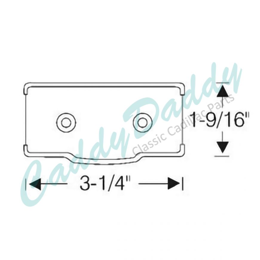 1937 1938 Cadillac (See Details) 4-Door Convertible Detachable Center Post Rubber Pads (4 Pieces) REPRODUCTION Free Shipping In The USA