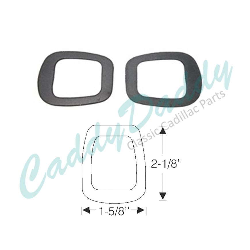 1938 1939 1940 Cadillac (See Details) Windshield Wiper Transmission Rubber Gaskets 1 Pair REPRODUCTION