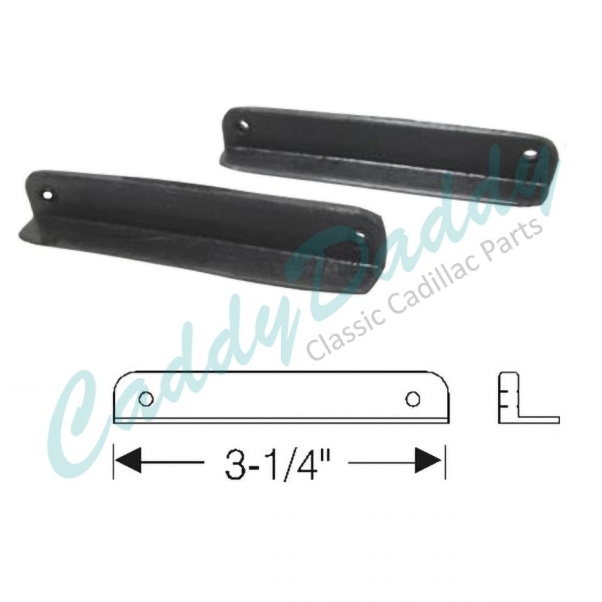 1936 1937 Cadillac (See Details) Front Door Upper Hinge Rubber Weatherstrips 1 Pair REPRODUCTION Free Shipping In The USA