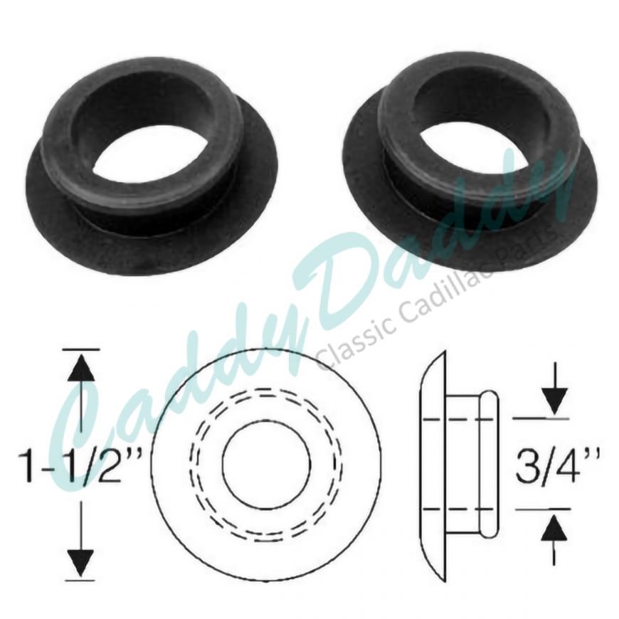 1934 1935 1936 1937 Cadillac (See Details) Horn Trumpet Rubber Grommets 1 Pair REPRODUCTION Free Shipping In The USA