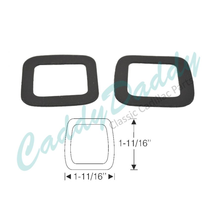 1942 1946 1947 Cadillac (See Details) Windshield Wiper Transmission Rubber Gaskets 1 Pair REPRODUCTION