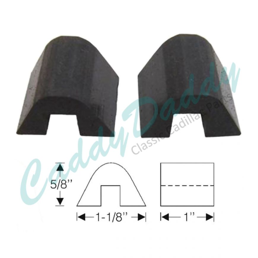 1940 1941 1942 1946 1947 Cadillac Convertible Top Rest Rubber Blocks 1 Pair REPRODUCTION Free Shipping In The USA