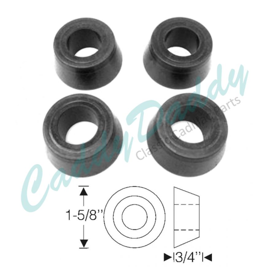 1937 1938 1939 1940 Cadillac (See Details) Rear Stabilizer Rubber Bushings (4 Pieces) REPRODUCTION Free Shipping In The USA 
