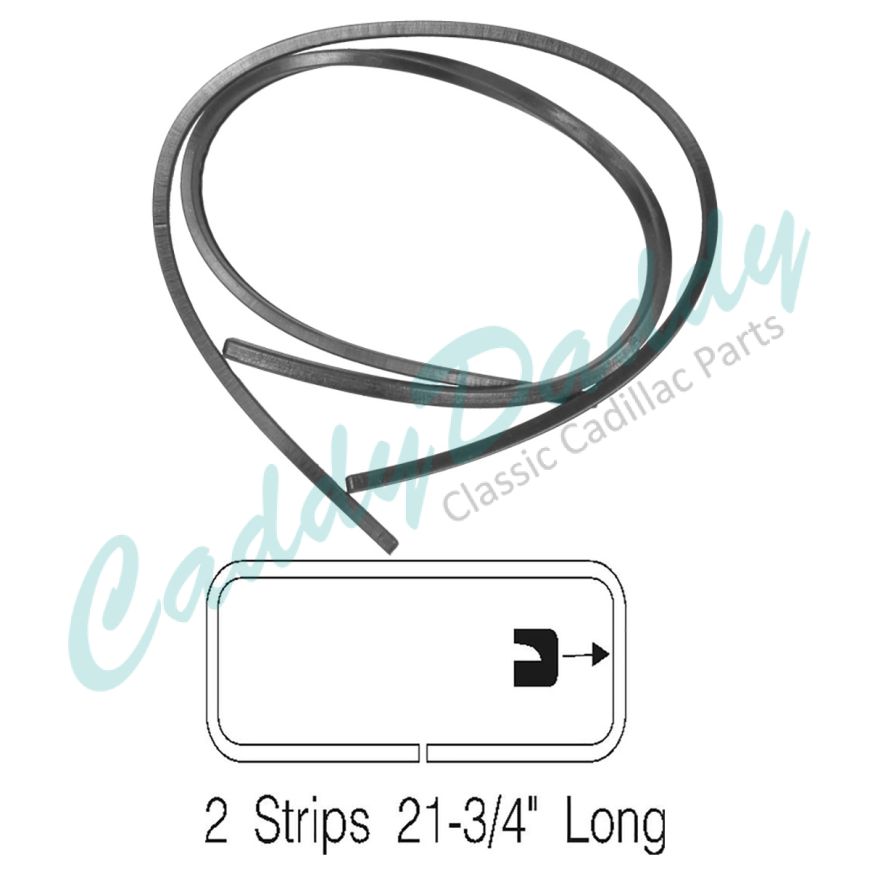 1948 1949 Cadillac (EXCEPT Series 75 Limousine) Back Up Lens Rubber Gaskets 1 Pair REPRODUCTION Free Shipping In The USA