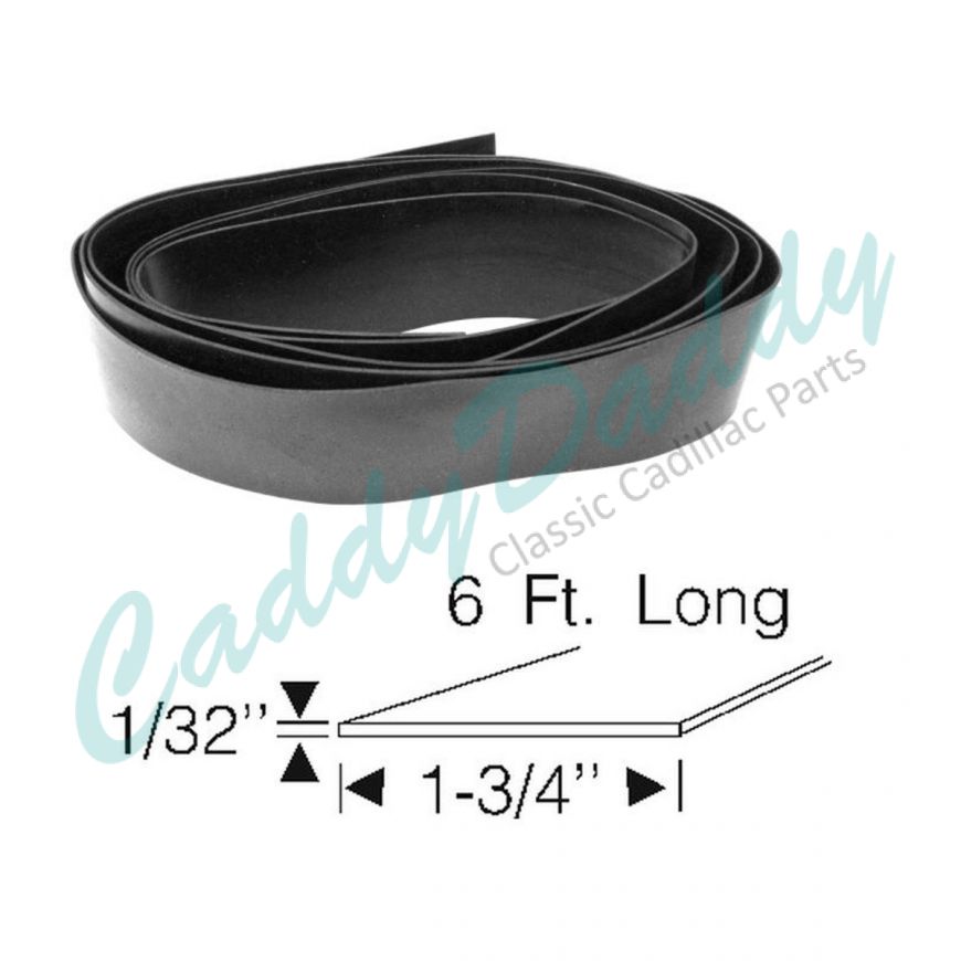 1941 1942 1946 1947 1948 1949 Cadillac Series 75 Limousine and Commercial Chassis Gravel Anti-Squeak Rubber Shield REPRODUCTION  Free Shipping In The USA