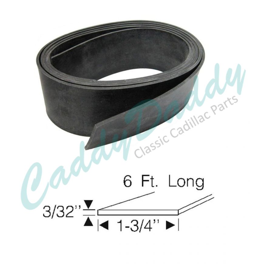 1941 1942 1946 1947 1948 1949 Cadillac Gravel Anti-Squeak Rubber Shield Bar REPRODUCTION Free Shipping In The USA