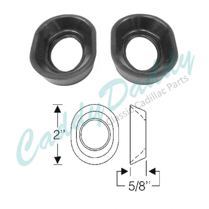 1946 1947 1948 1949 1950 1951 1952 1953 Cadillac Brake and Clutch Shank Rubber Grommets 1 Pair REPRODUCTION Free Shipping In The USA