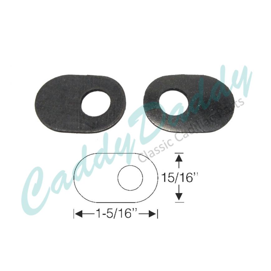 Early 1939 Cadillac (See Details) Windshield Wiper Transmission Rubber Gaskets 1 Pair REPRODUCTION