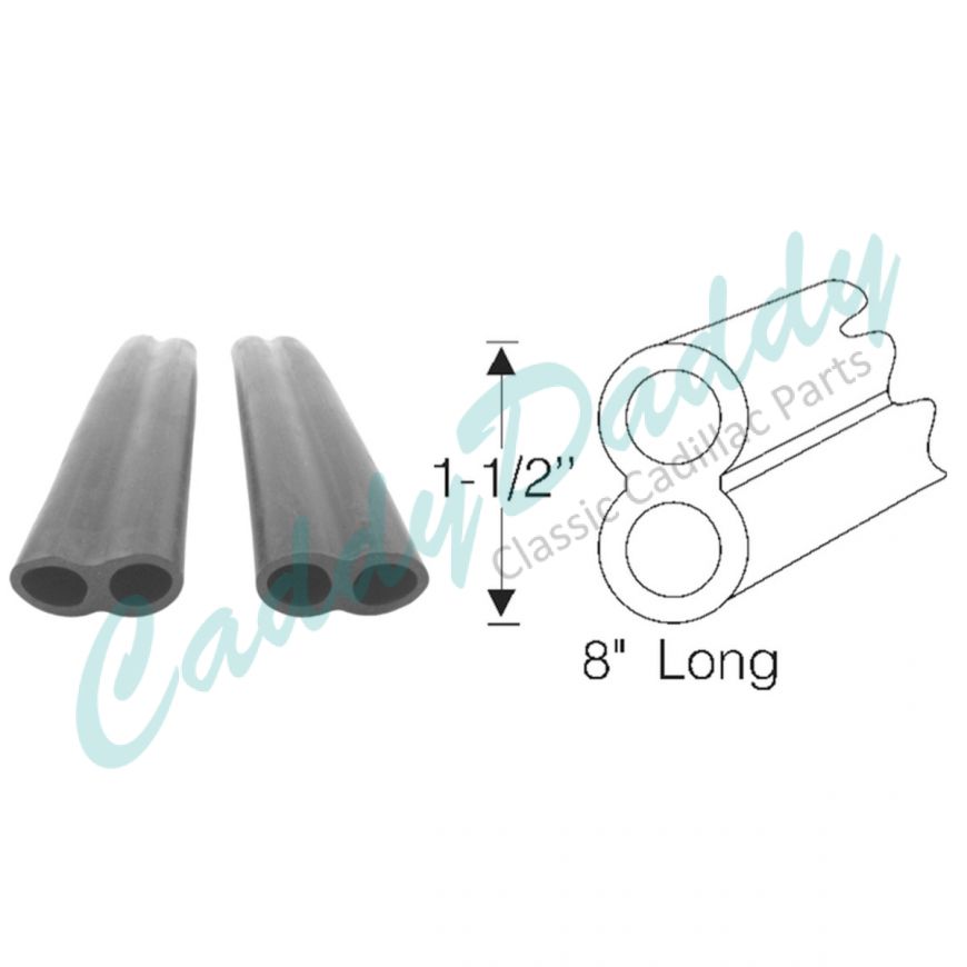 1946 1947 Cadillac Series 62 2-Door Convertible Body To Door Rubber Conduit Hydraulic And Electrical Lines To Power Window 1 Pair REPRODUCTION