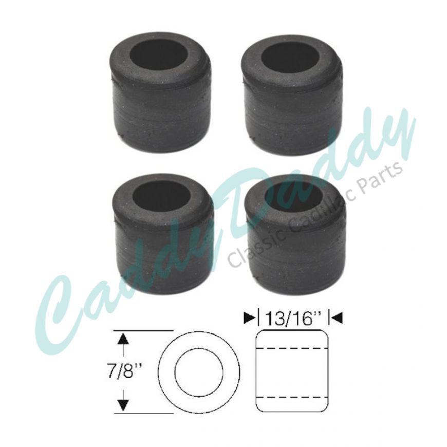 1941 1942 1946 1947 1948 1949 Cadillac Rear Shock Link Rubber Bushings Set (4 Pieces) REPRODUCTION Free Shipping In The USA
