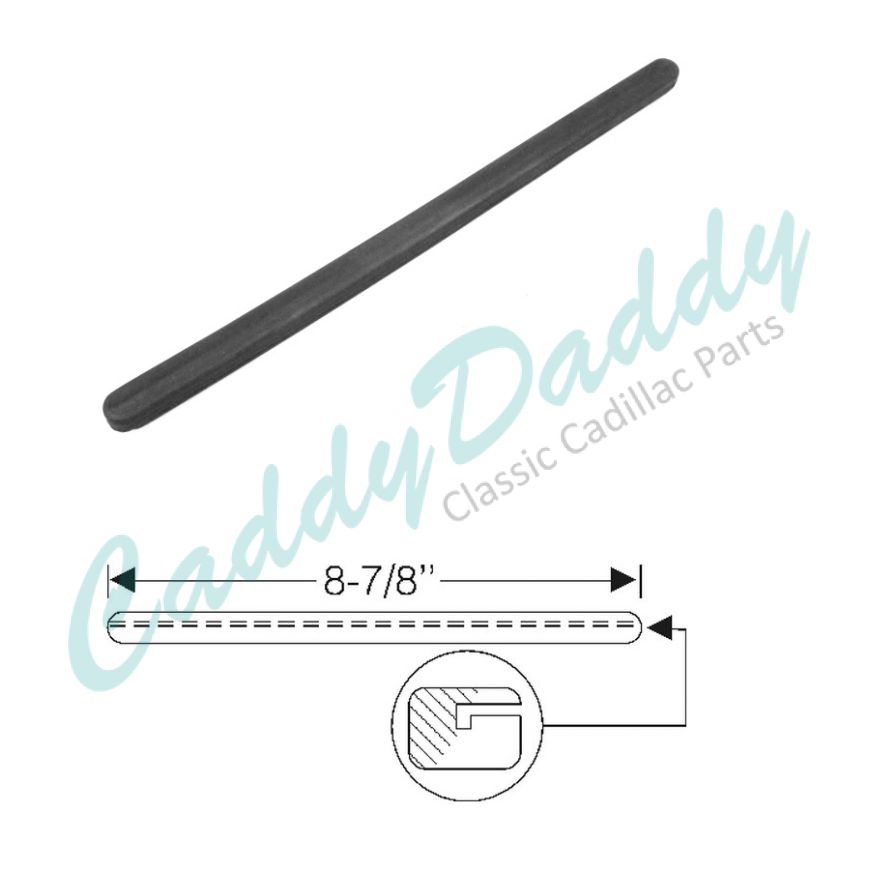 1942 1946 1947 1948 1949 Cadillac (See Details) Rubber Strip Rear Valance Or Deflector REPRODUCTION  Free Shipping (See Details)