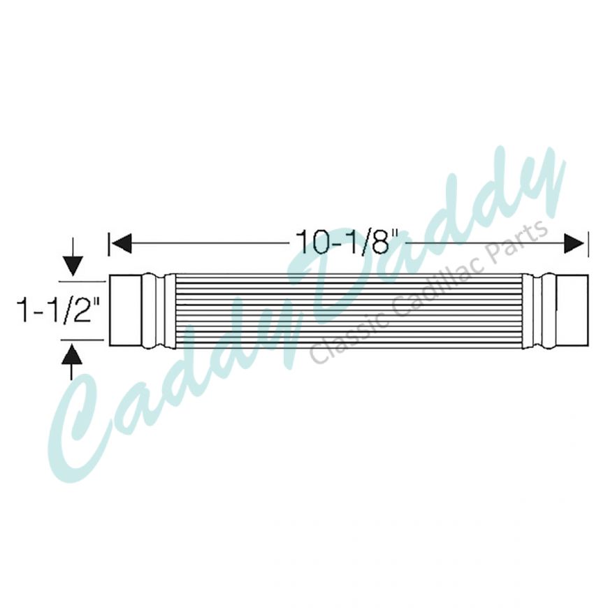 1938 1939 1940 Cadillac Series 90 (See Details) Rubber Fluted Radiator Hoses 1 Pair REPRODUCTION Free Shipping In The USA