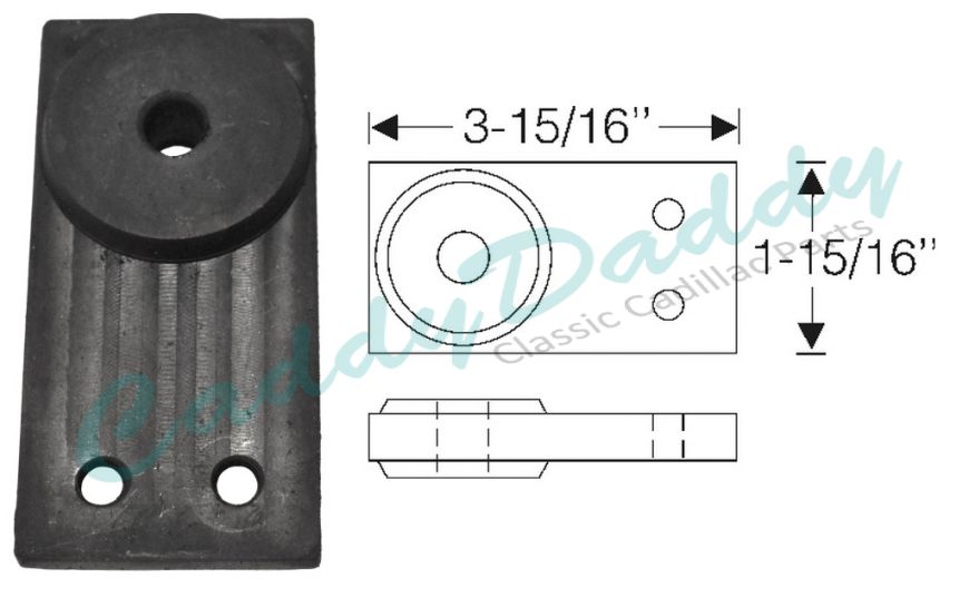 1939 1940 1941 1942 1946 1947 1948 1949 1950 1951 Cadillac (See Details) Tail Pipe to Frame Hanger Rubber Insulator REPRODUCTION  Free Shipping (See Details)