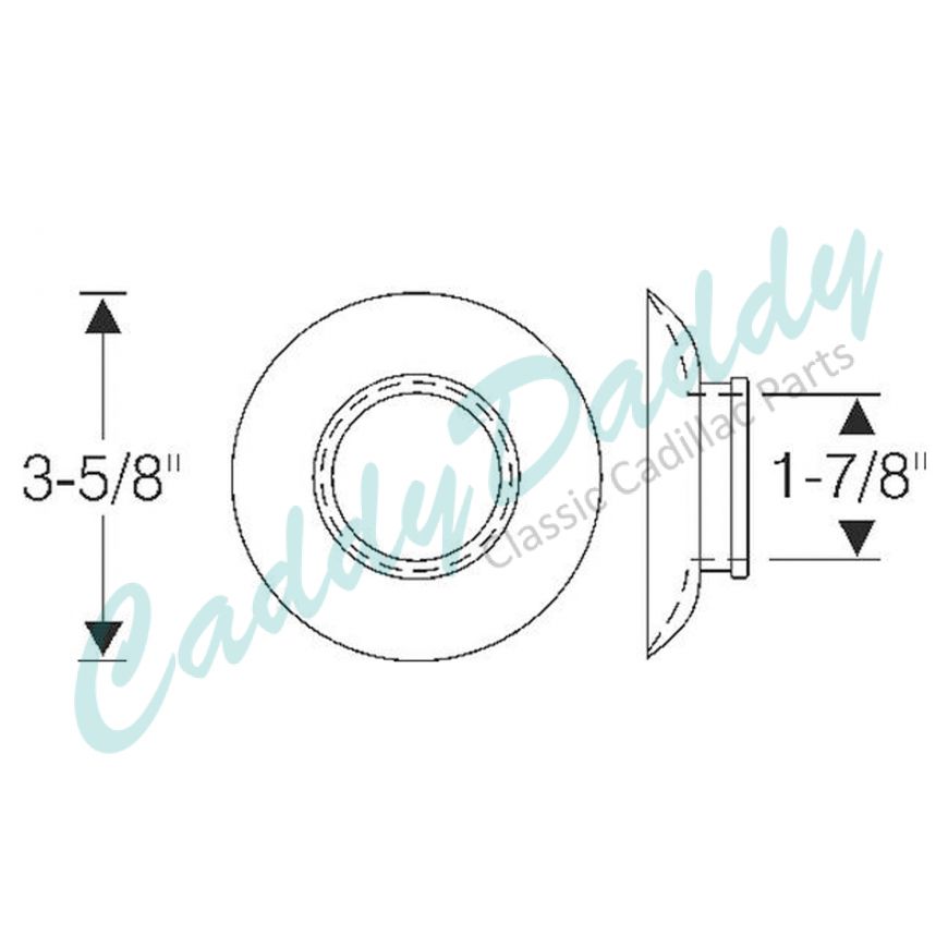 1938 1939 1940 Cadillac Series 90 And Series 75 Limousine Steering Column Rubber Grommet REPRODUCTION Free Shipping In The USA 