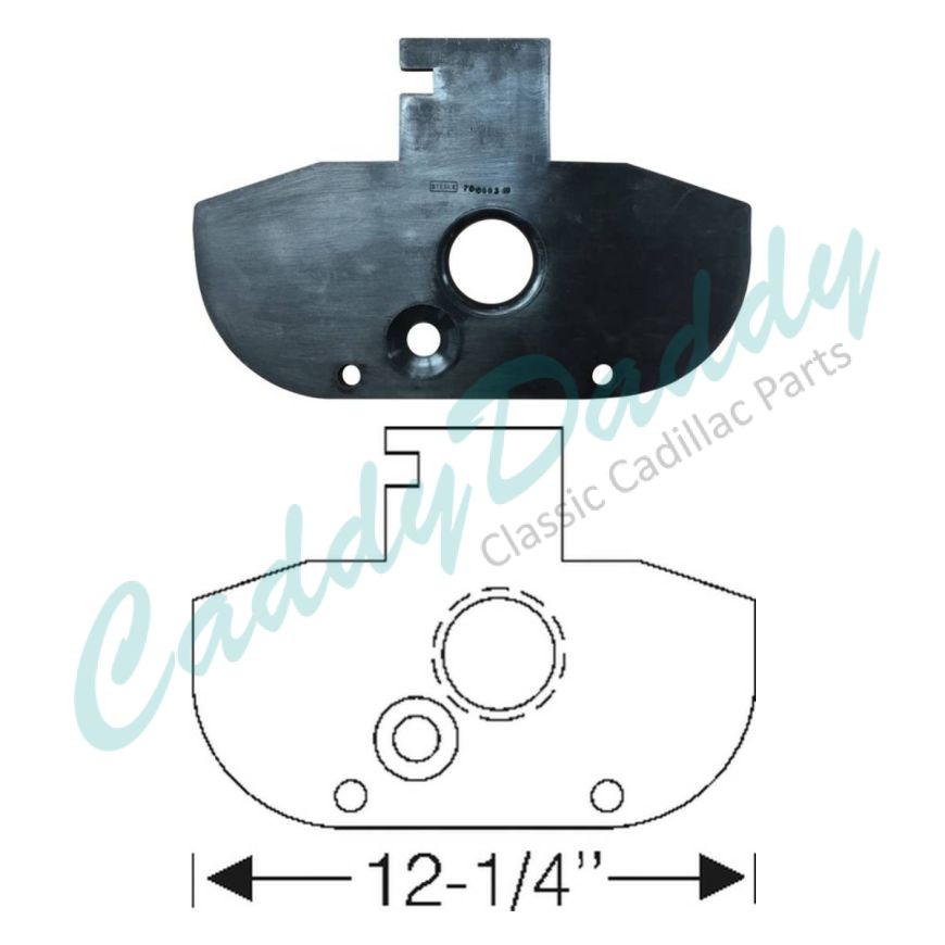 
1938 1939 1940 Cadillac Series 75 and Series 90 Steering Column Rubber Floorplate REPRODUCTION Free Shipping In The USA 
