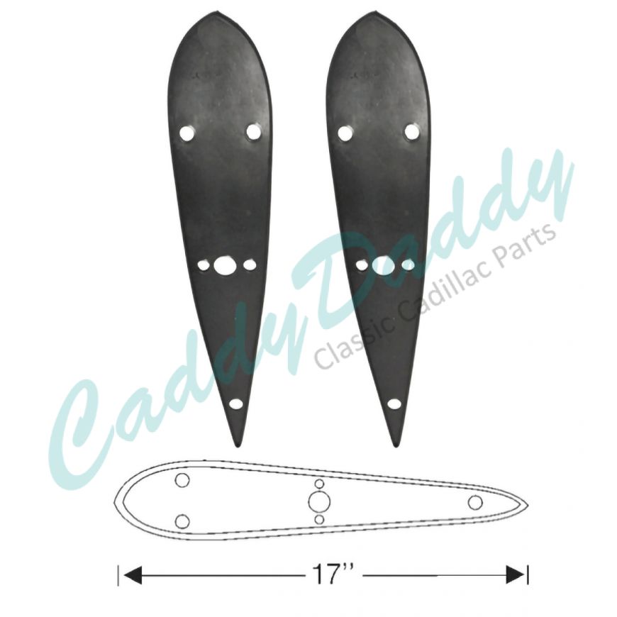 1938 1939 1940 Cadillac Series 90 Fender Light Rubber Mounting Pads 1 Pair REPRODUCTION Free Shipping In The USA