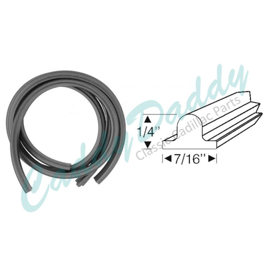 1957 Cadillac (See Details) Tail Light Rubber Weatherstrips 1 Pair REPRODUCTION Free Shipping In The USA