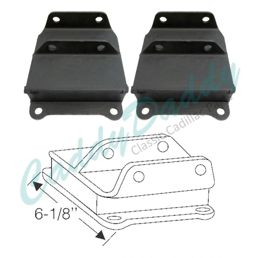 1936 1937 Cadillac Series 80 and Series 85 (See Details) Intermediate Engine Mounts 1 Pair REBUILT Free Shipping In The USA