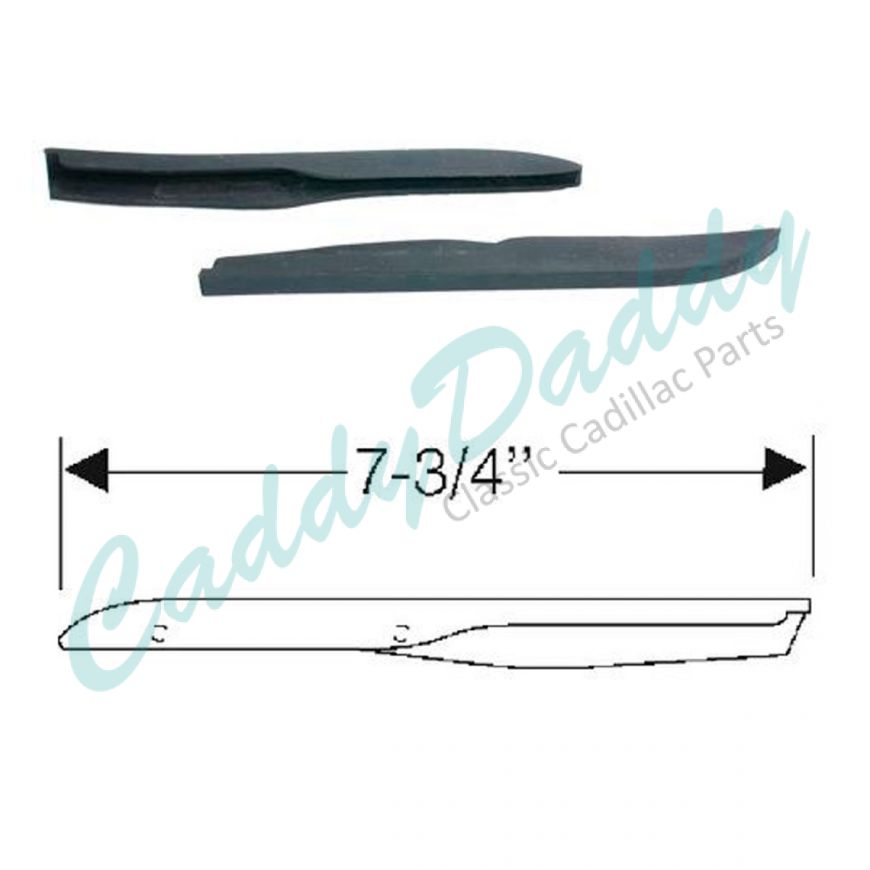 1961 1962 Cadillac (See Details) Cowl Drain Gutters 1 Pair REPRODUCTION Free Shipping In The USA