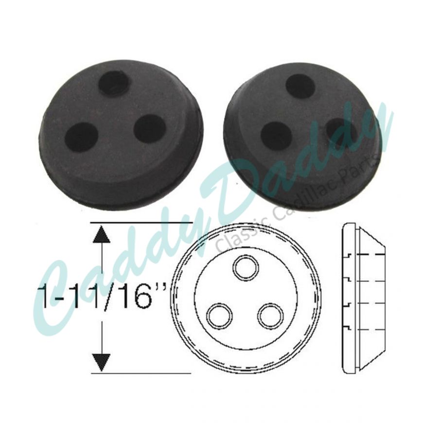 1957 1958 1959 Cadillac Tail Light Wiring Grommets 1 Pair REPRODUCTION Free Shipping In The USA