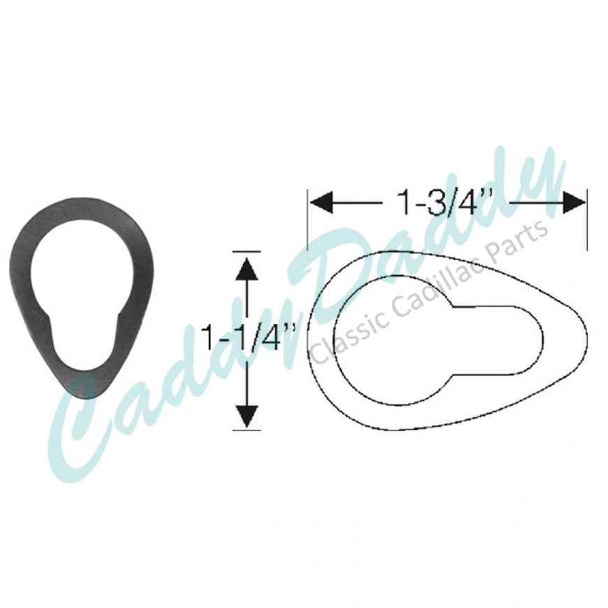 1950 1951 1952 1953 1954 1955 1956 Cadillac Trunk Lock Gasket REPRODUCTION